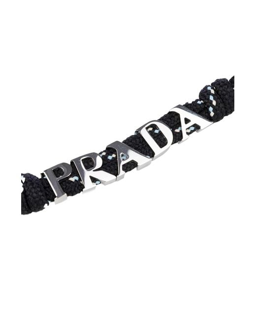 Prada Blue Accessories Keychains for men