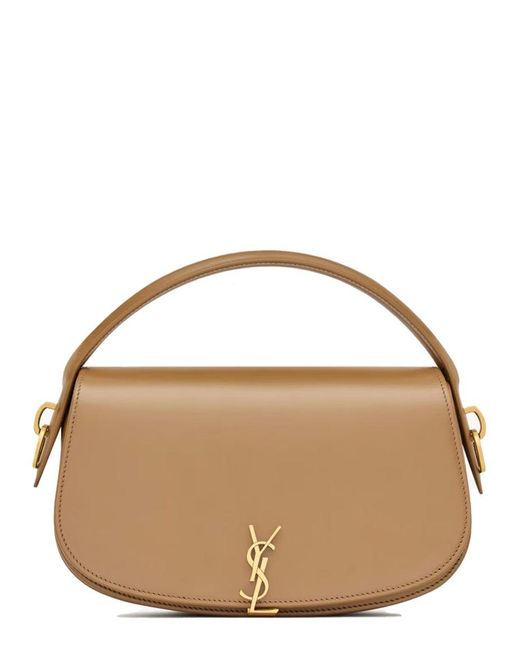 Saint Laurent Brown Shoulder Bag "Voltaire"