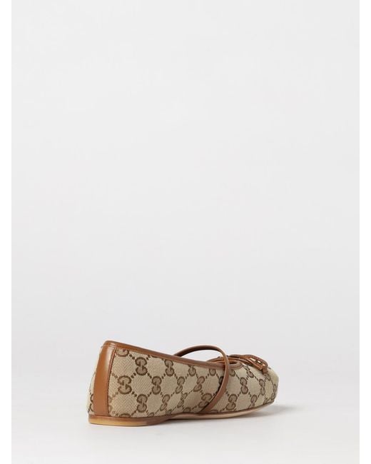 Gucci Natural Ballet Flat