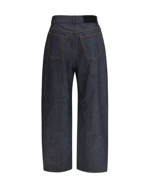 Givenchy Blue Raw Cocoon Pants