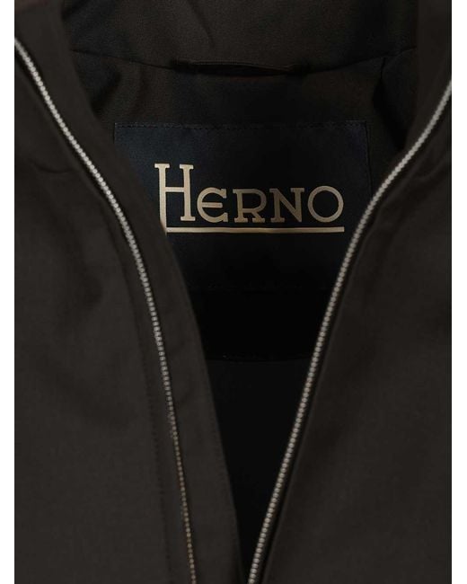 Herno Black Bomber for men