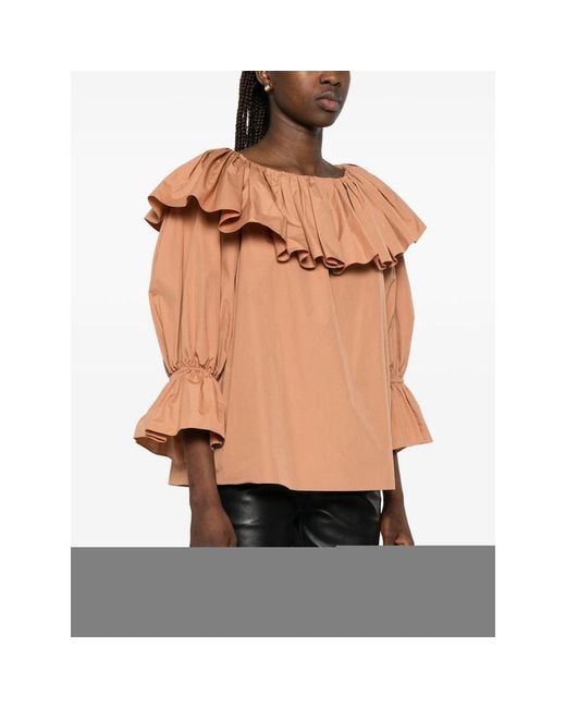 Chloé Brown Chloé Neutrals Tops