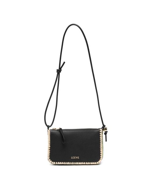 Loewe White Rio Leather Mini Bag