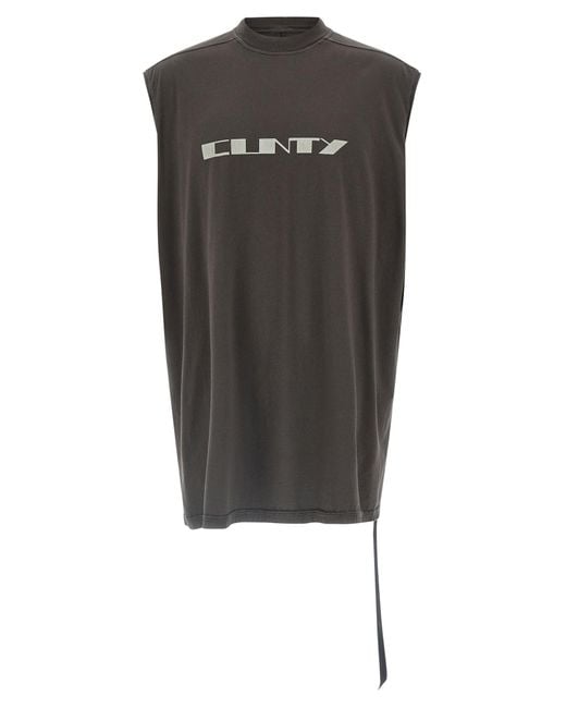 Rick Owens Gray 'Trap T' Top for men