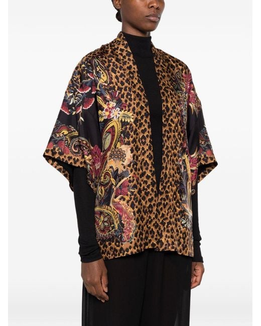 Etro Black Kesa Silk Jacket