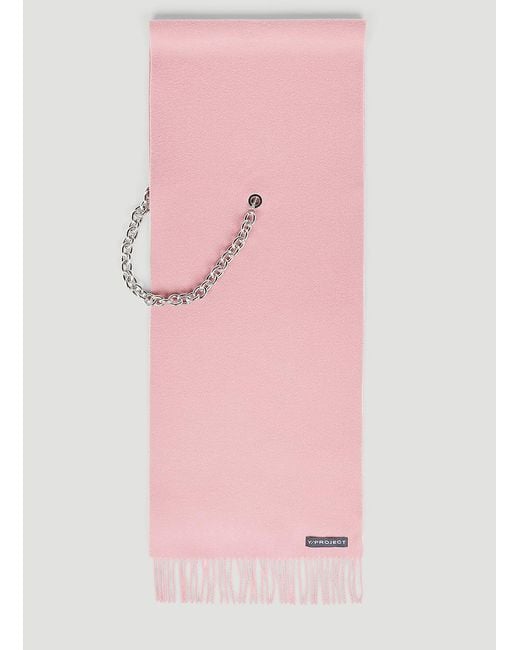 Y. Project Pink Y/Project Chain Scarf