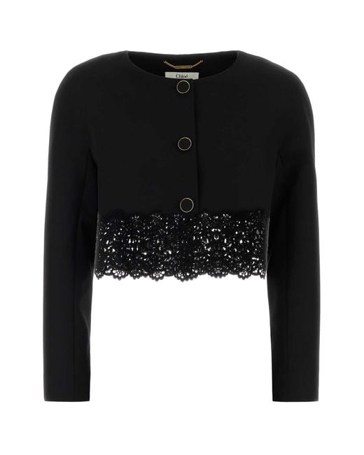Chloé Black Wool Blazer