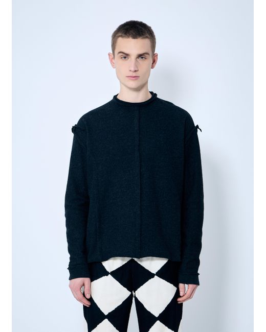 Acne Purple Assemblage Wool-Blend Top for men