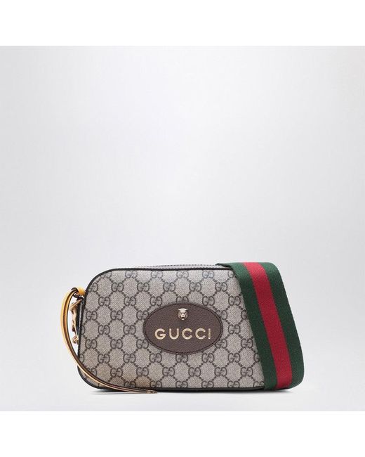 Gucci Neo Vintage GG Supreme Camera Bag in Metallic for Men