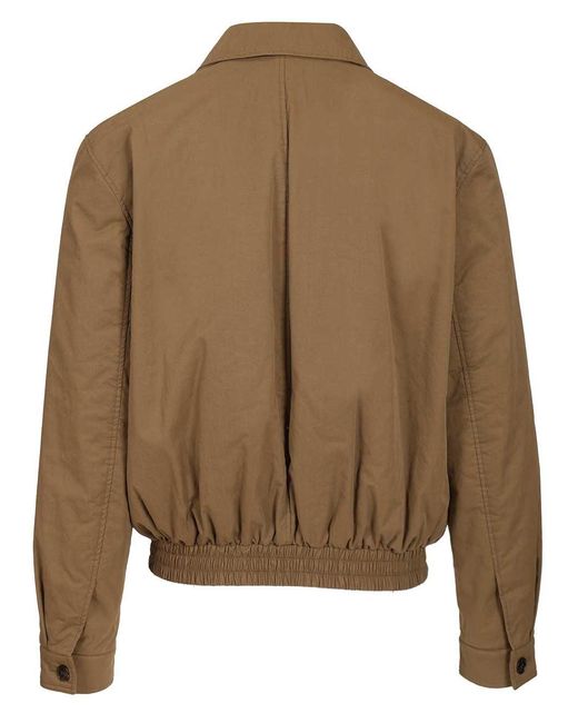 Saint Laurent Brown Cassandre Short Jacket for men
