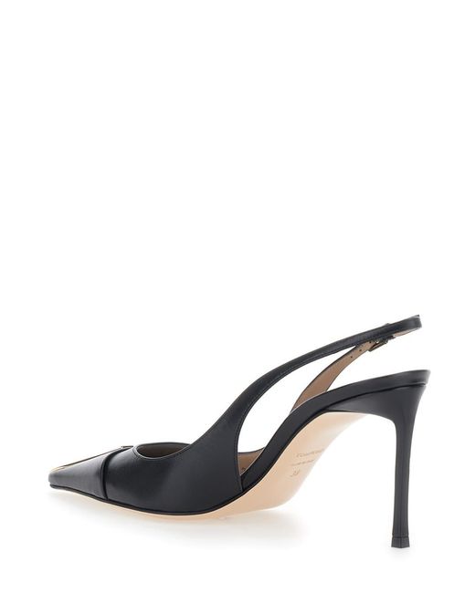 Tom Ford Metallic Slingback Pumps Leather