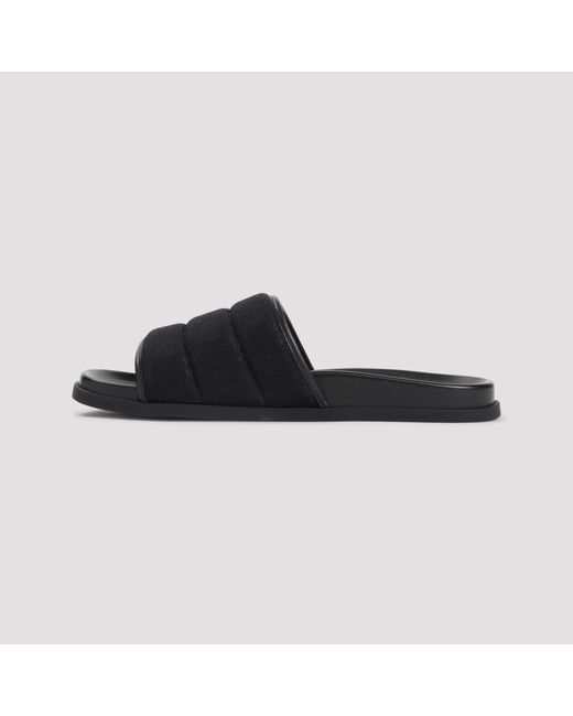 Gucci Black Slip On Slides for men