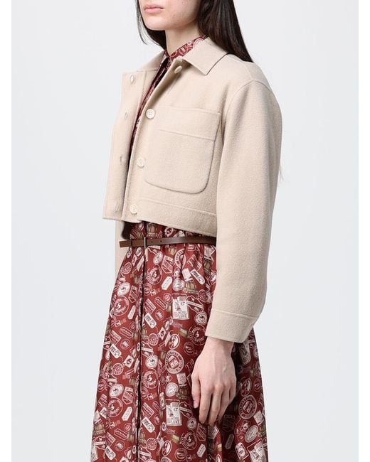 Max Mara White Jacket Nude