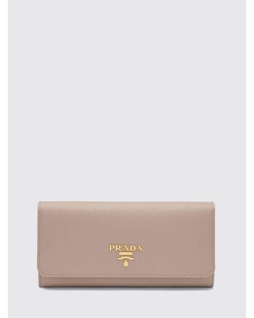 Prada Natural Saffiano Leather Wallet