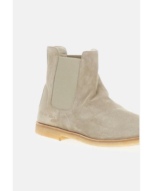 Common Projects Natural Chelsea Suede Boot for men