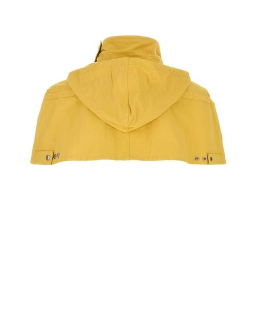 Prada Yellow Nylon Cape for men