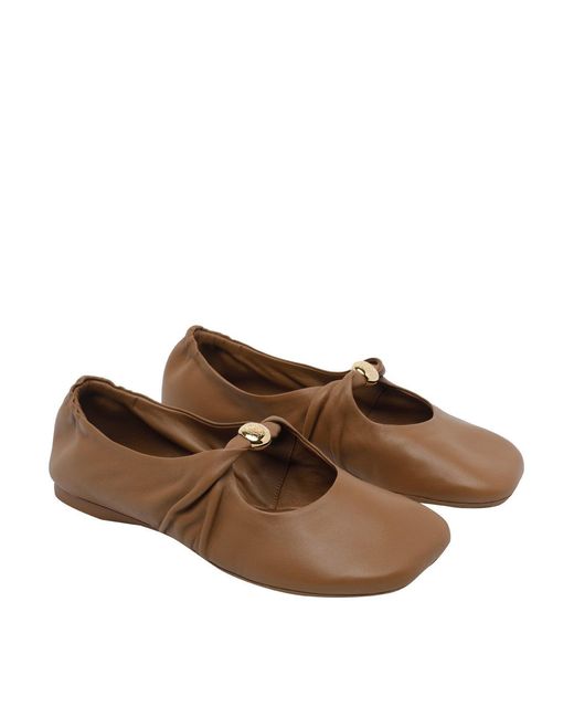 Loewe Brown Pebble Soft Ballets