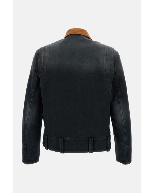 Marni Blue Cotton Canvas Jacket for men