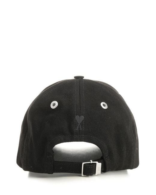 AMI Black Ami Ami Cotton Hat