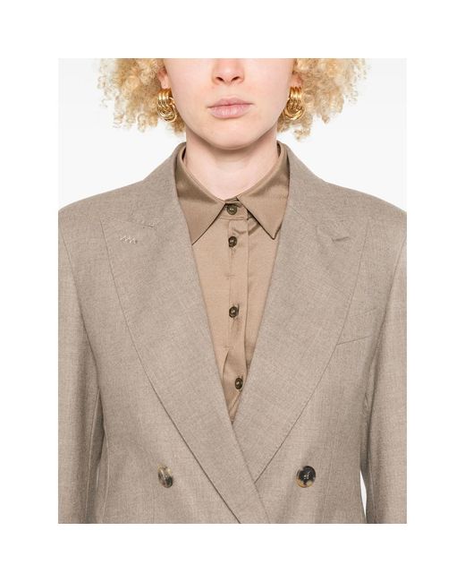 Max Mara Brown Neutrals Jackets