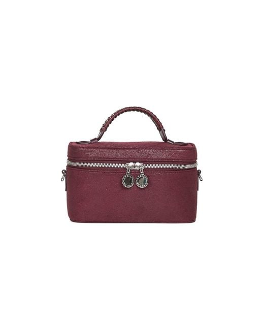 Stella McCartney Purple Plum Falabella Vanity Case Bag