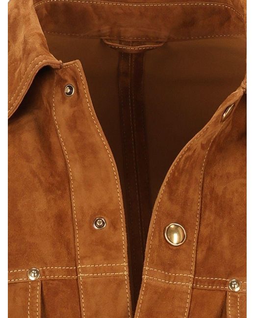 Versace Brown Suede Blouson for men