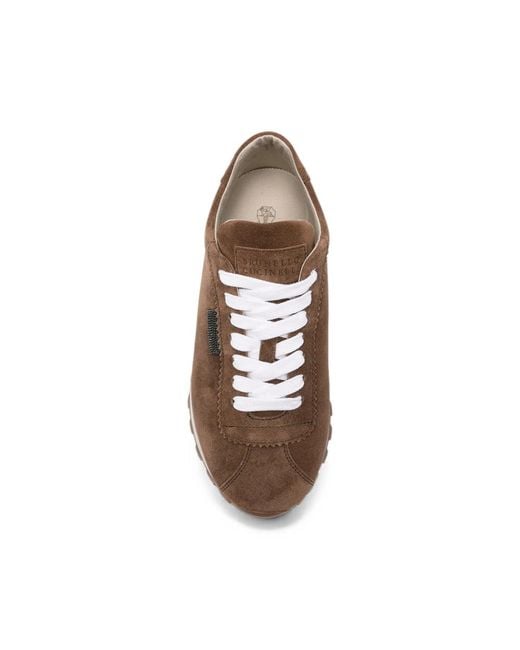 Brunello Cucinelli Brown Trainers