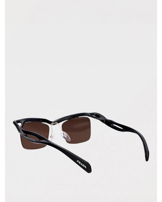 Prada White Pr A15S Acetate Sunglasses for men