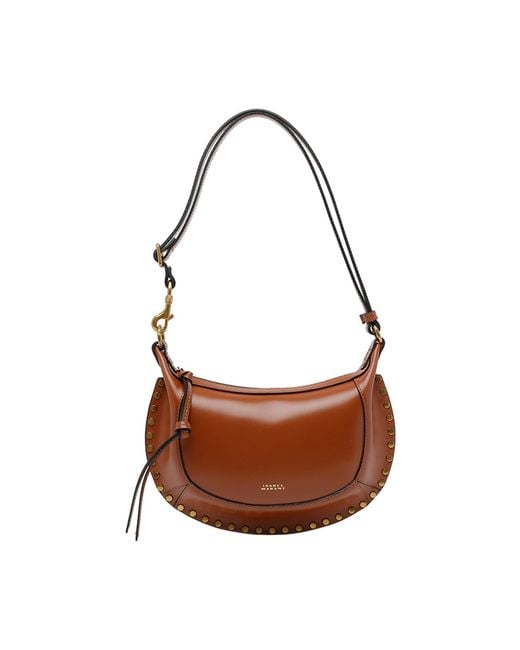 Isabel Marant Brown Oskan Moon Shoulder Bag