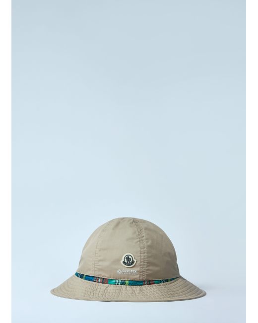 Moncler X Fragment Hiroshi Fujiwara Blue Logo Motif Bucket Hat for men