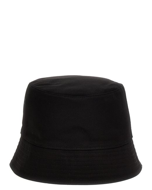 McQueen Black Mcqueen Logo Bucket Hat for men