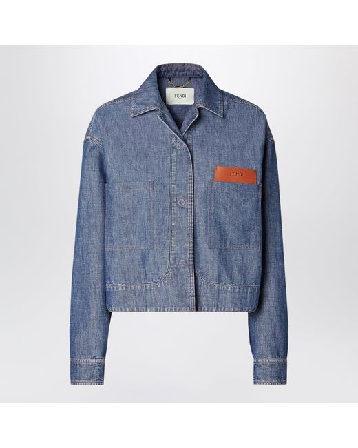 Fendi Blue Chambray Jacket