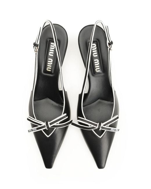 Miu Miu Metallic Slingback Dãcolletã