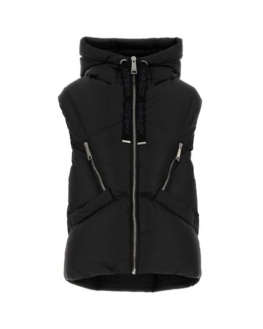 Khrisjoy Black Polyester Blend Down Jacket