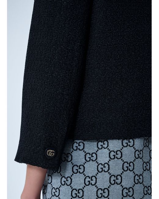 Gucci Blue Wool-Blend Jacket