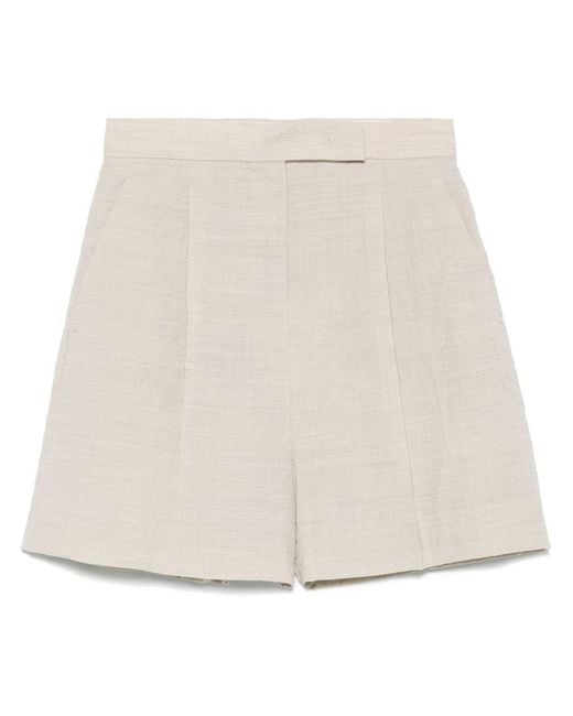 Max Mara Natural Wool Shorts