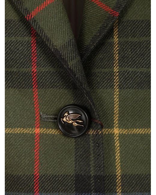 Etro Black Single-Breasted Blazer