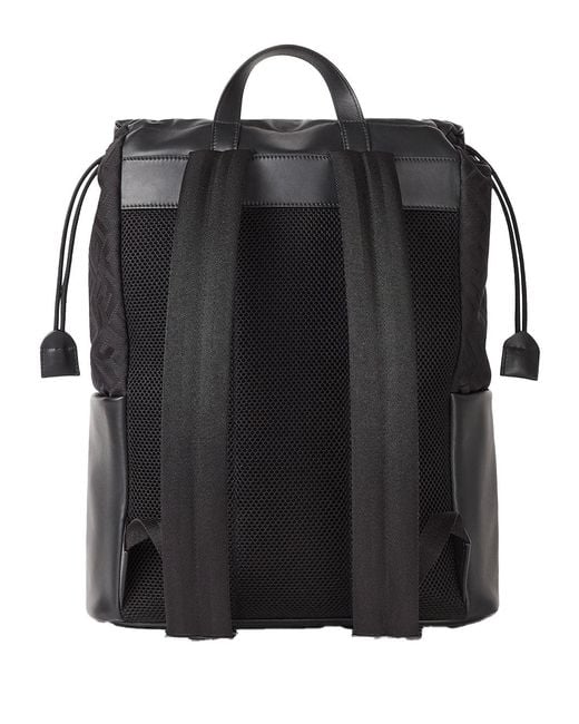Fendi Black Baguette Backpack Ff for men