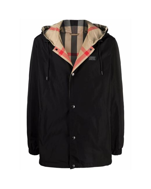 Burberry Black Lightweight Jacket Elmhurst for men