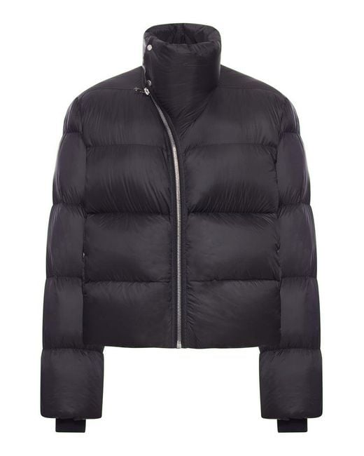 Rick Owens Blue Turtle Padded Down Jacket for men