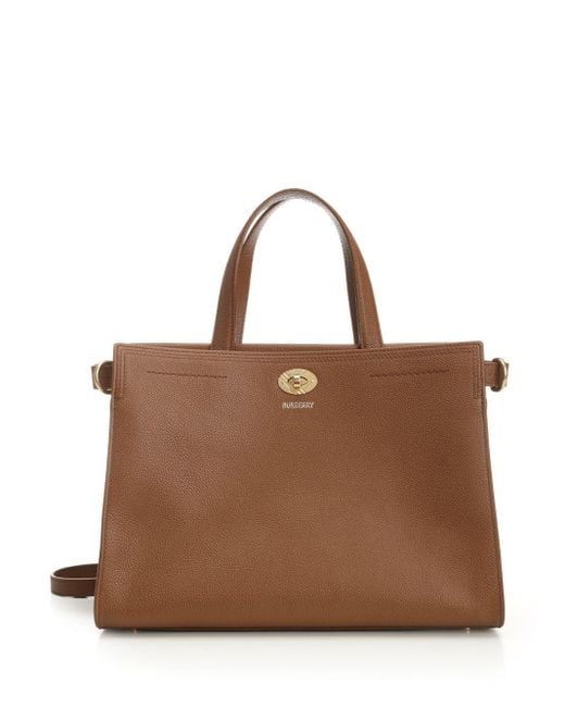 Burberry Brown Small "Cotswolds" Tote Bag