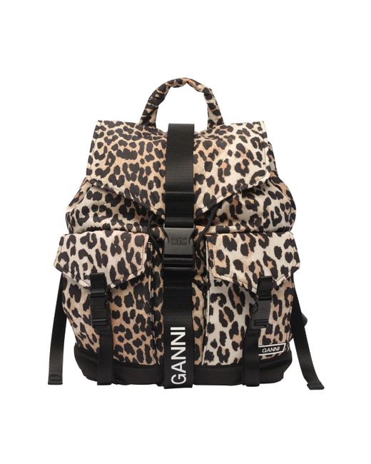 Ganni Black Tech Backpack