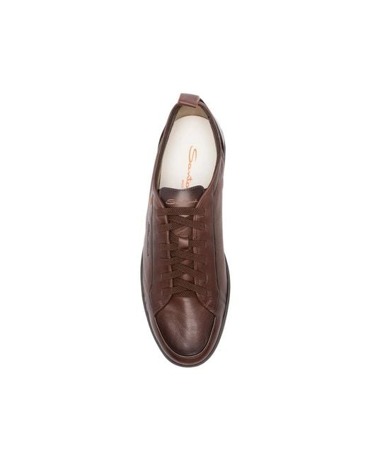 Santoni Brown Sneakers for men