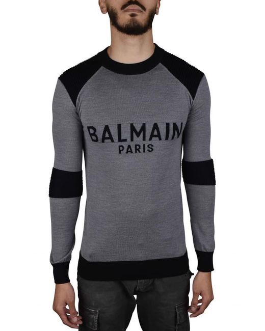 Balmain Black Sweater for men