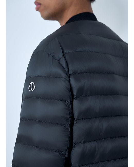 Moncler Blue Rick Owens Flight Parka Bomber Jacket