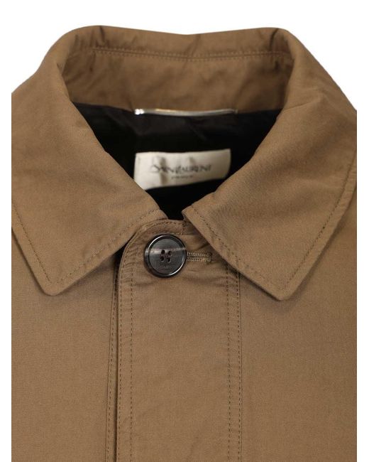 Saint Laurent Brown Cassandre Short Jacket for men