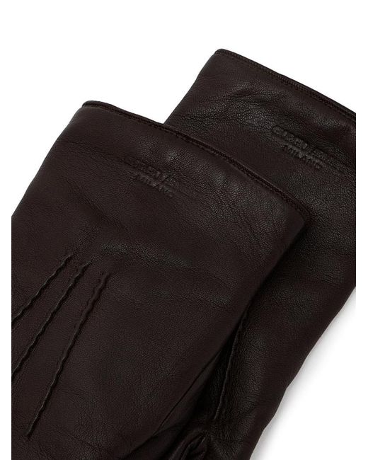Giorgio Armani Black Lambskin Gloves for men