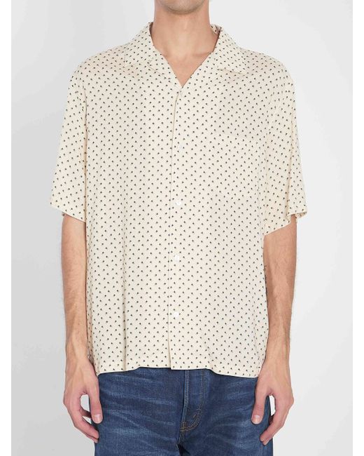 Céline White Hawaiian Shirt for men