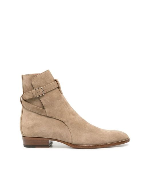 Saint Laurent Natural Neutrals Boots for men