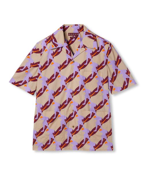 Gucci Red Printed Shirt for men